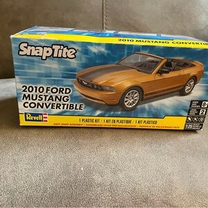 SnapTite 2010 Ford Mustang Convertible Model Kit - Gold